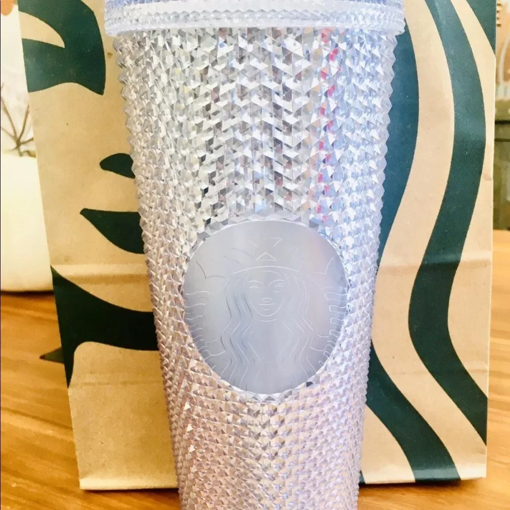 Starbucks Studded Platinum 24‎ oz tumbler unicorn studded
